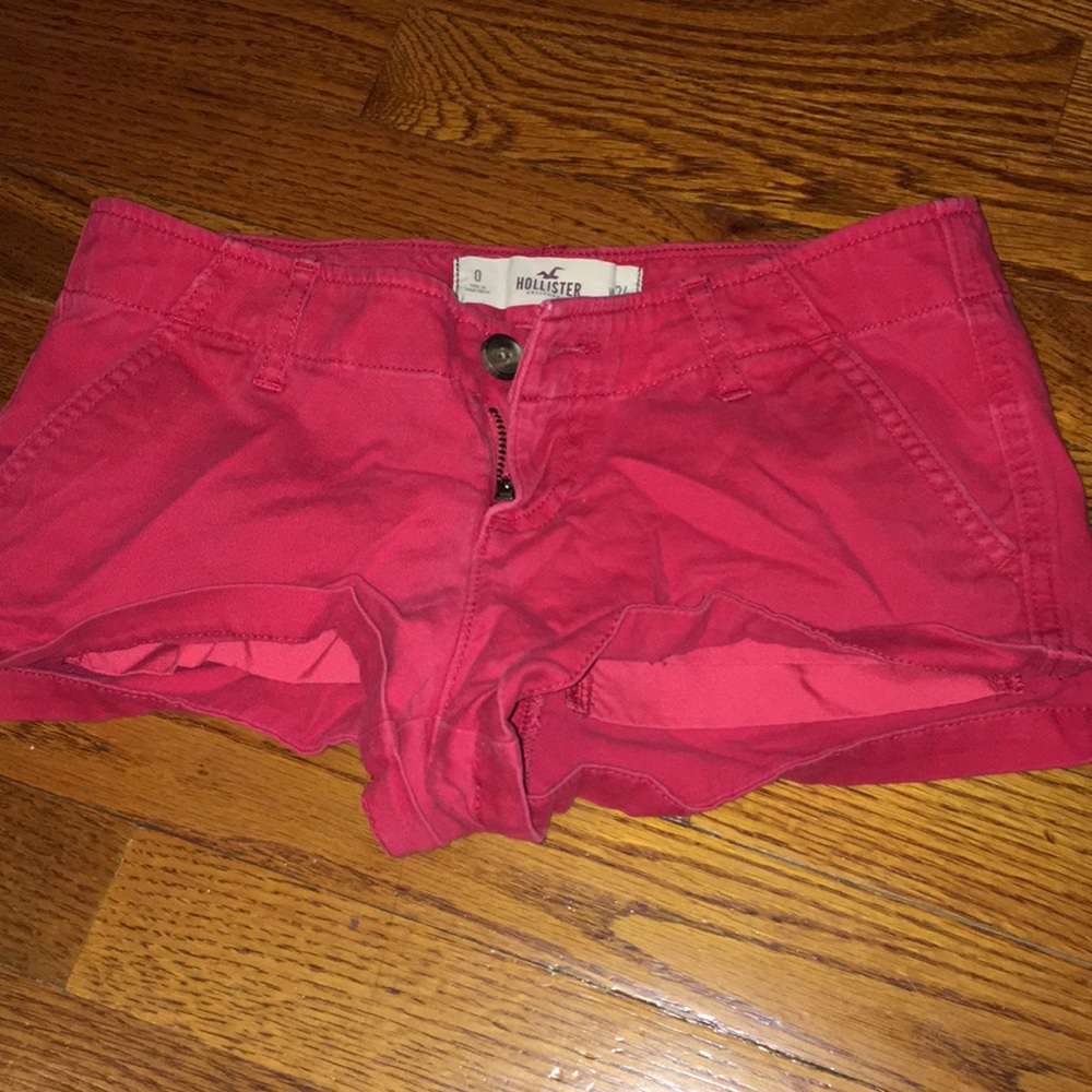 Kids red hollister shorts